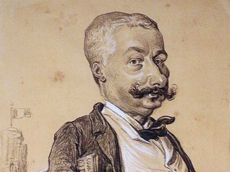 1828-Étienne Carjat - Caricatura di un uomo, 1859
